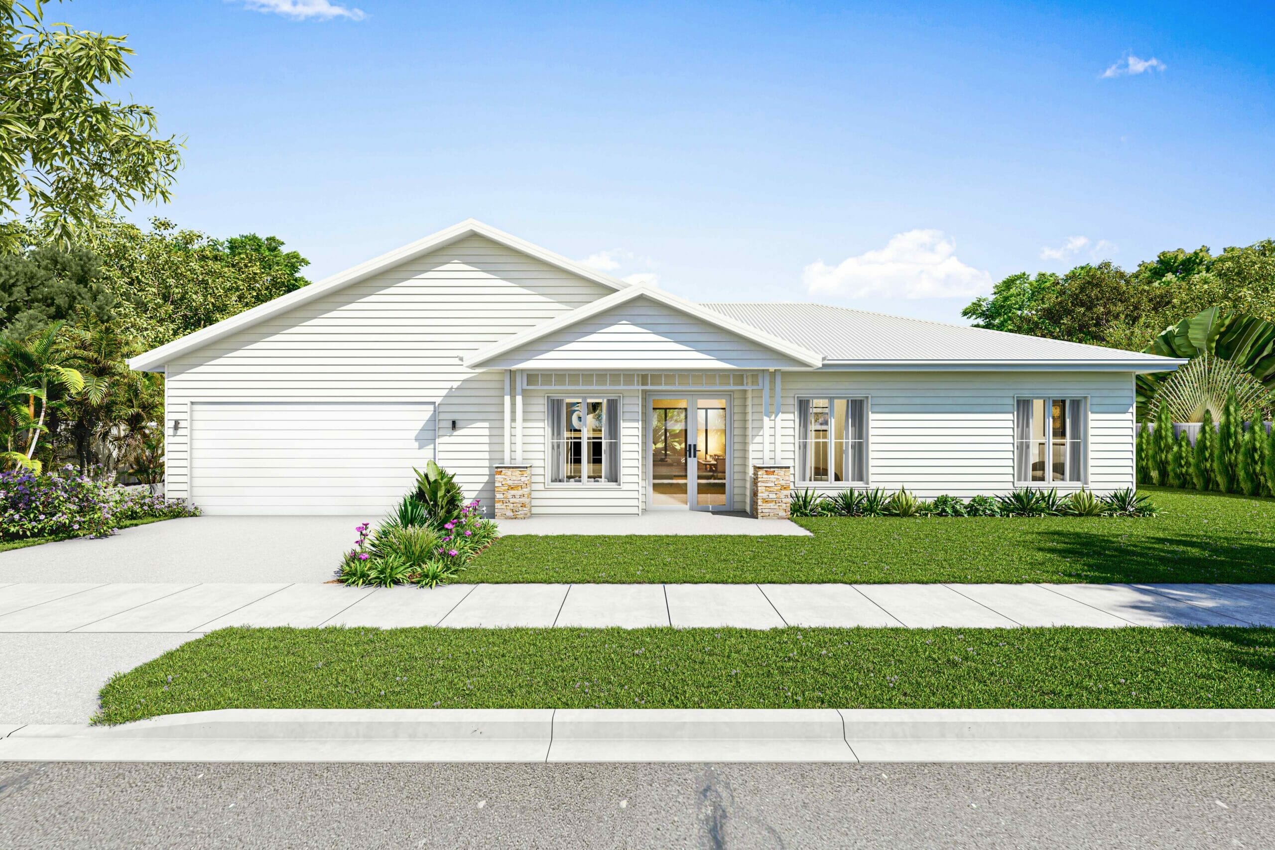Belford-202, Leonard-homes-brisbane, white-hamptons-house, coastal-home, house-with-white-roof.